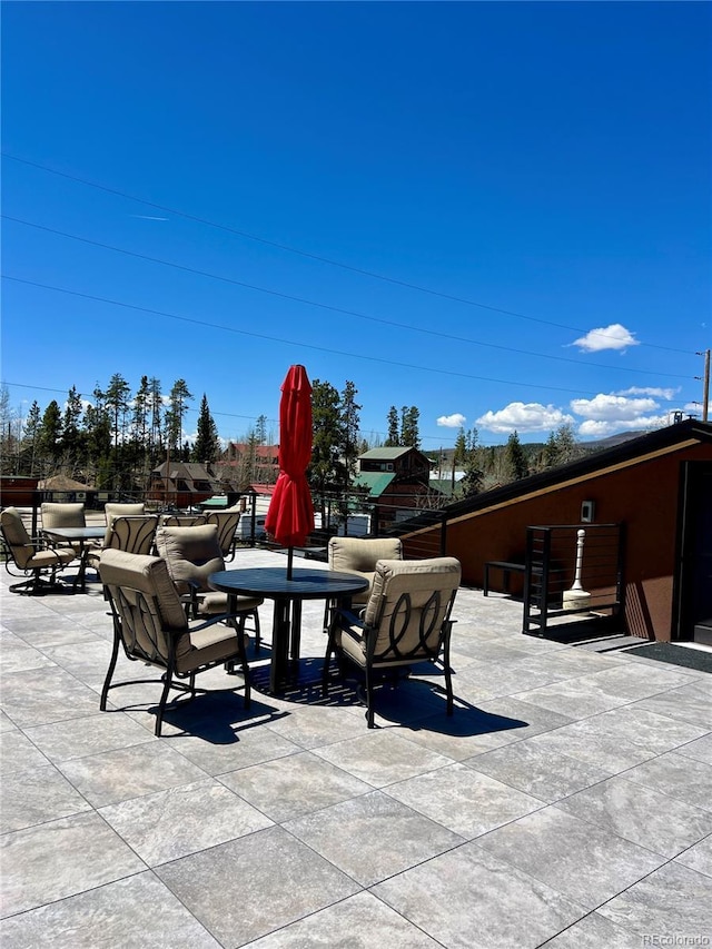 824 Grand Ave Unit 110, Grand Lake, CO 80447 - view of patio with outdoor dining area