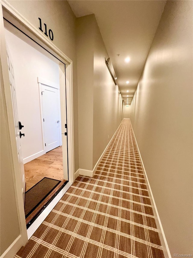 824 Grand Ave Unit 110, Grand Lake, CO 80447 - hall featuring baseboards and recessed lighting