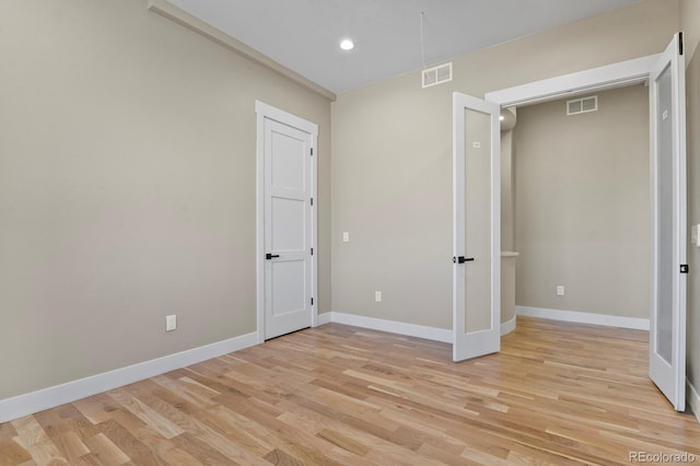 16250 Kenosha St, Brighton, CO 80603 - unfurnished bedroom featuring baseboards, visible vents, and light wood-type flooring