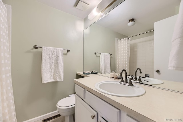 14193 E Radcliff Cir, Aurora, CO 80015 - bathroom featuring vanity, toilet, and curtained shower