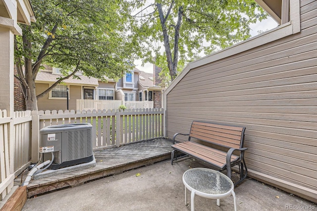 14193 E Radcliff Cir, Aurora, CO 80015 - view of patio / terrace featuring cooling unit