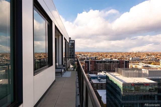 view of balcony