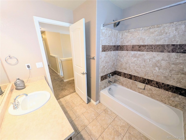 7958 Lightwood Way, Colorado Springs, CO 80908 - bathroom with vanity, bathing tub / shower combination, and baseboards