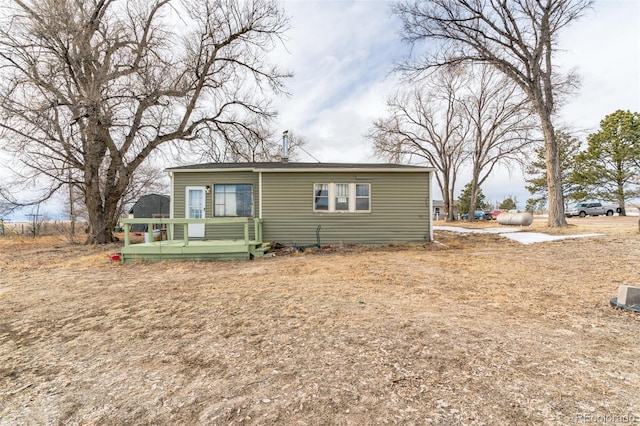 7080 S Calhan Rd, Calhan, CO 80808 - exterior space with a wooden deck