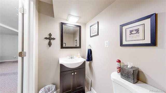 4160 Converse Rd, Bennett, CO 80102 - bathroom with vanity and baseboards