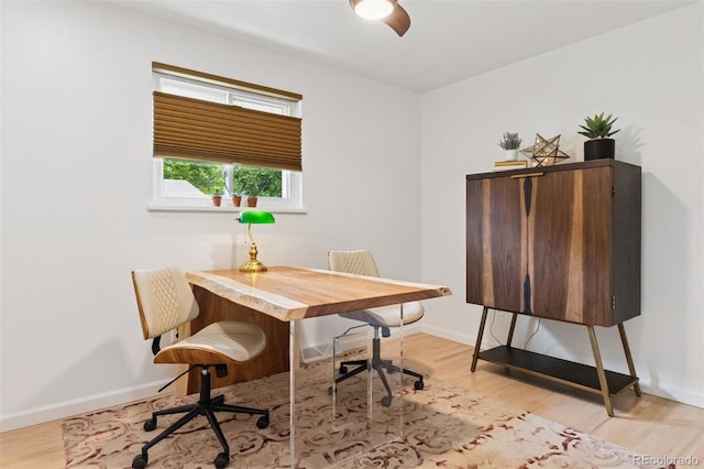 8612 W 69th Pl, Arvada, CO 80004 - office area featuring wood finished floors
