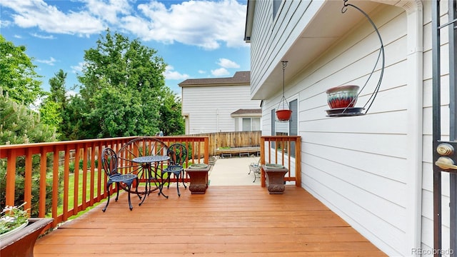 13307 Humboldt Dr, Thornton, CO 80241 - view of wooden deck