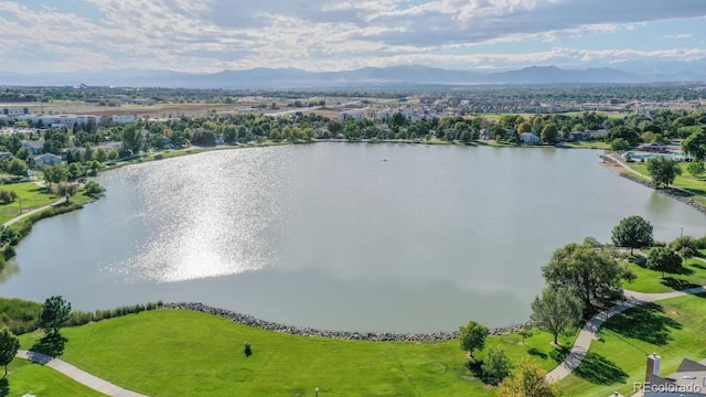 13307 Humboldt Dr, Thornton, CO 80241 - aerial view of a water and mountain view