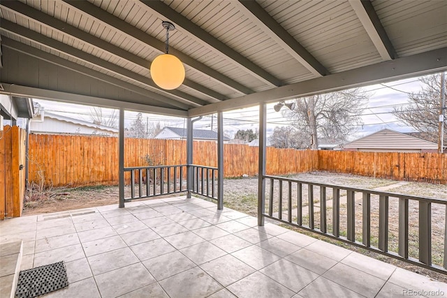 view of patio / terrace featuring a fenced backyard