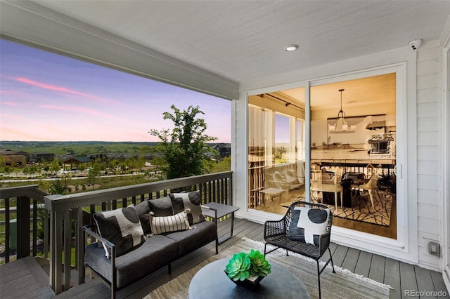 13326 Blue Amber Ct, Parker, CO 80134 - deck featuring outdoor lounge area