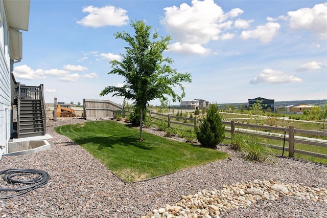 13326 Blue Amber Ct, Parker, CO 80134 - fenced backyard with stairs