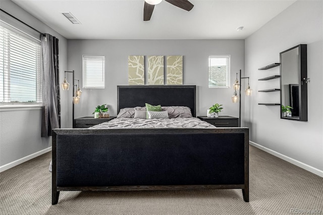 9406 Bross St, Arvada, CO 80007 - bedroom featuring carpet floors and ceiling fan