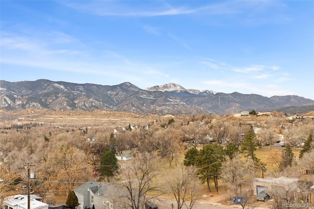 view of mountain feature