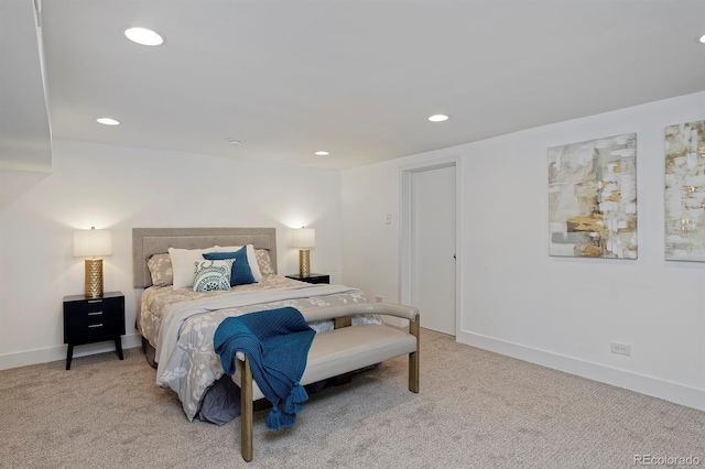 2500 Locust St, Denver, CO 80207 - carpeted bedroom with recessed lighting and baseboards