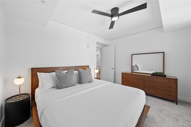 1750 Wewatta St Unit 1301, Denver, CO 80202 - bedroom featuring light carpet and ceiling fan