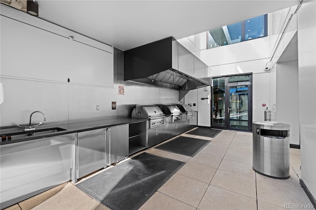 1750 Wewatta St Unit 1301, Denver, CO 80202 - kitchen with a sink and dark countertops