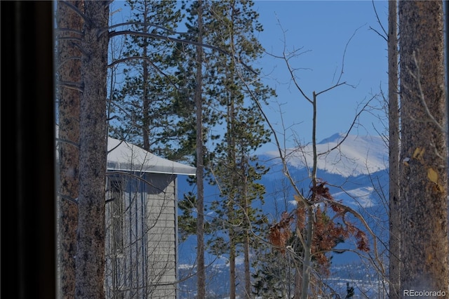 view of mountain feature