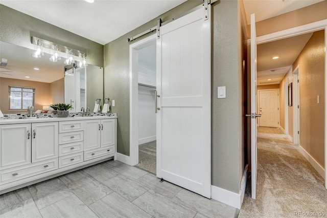 bathroom with vanity