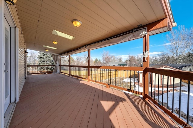 view of wooden terrace