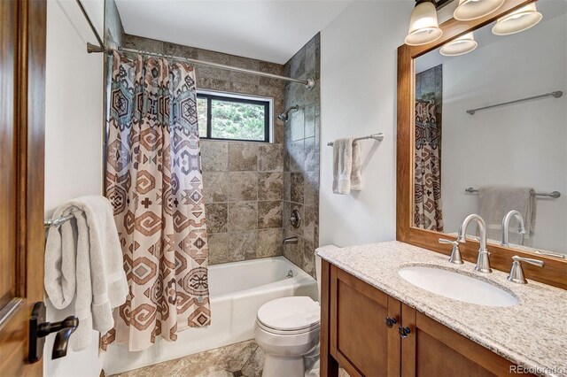 180 Nottingham Rd Unit C, Avon, CO 81620 - bathroom with vanity and shower / bath combo with shower curtain