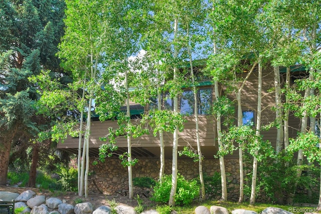180 Nottingham Rd Unit C, Avon, CO 81620 - view of side of property with stone siding