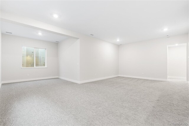 6675 Fawn Path Ln, Castle Pines, CO 80108 - empty room with carpet flooring, recessed lighting, and baseboards