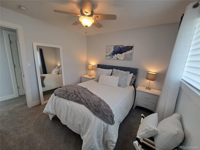 15945 Delta Ct, Brighton, CO 80603 - bedroom with carpet floors, ceiling fan, and baseboards