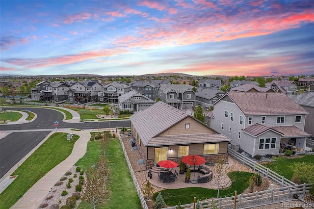 3480 Mount Powell Dr, Broomfield, CO 80023 - birds eye view of property with a residential view