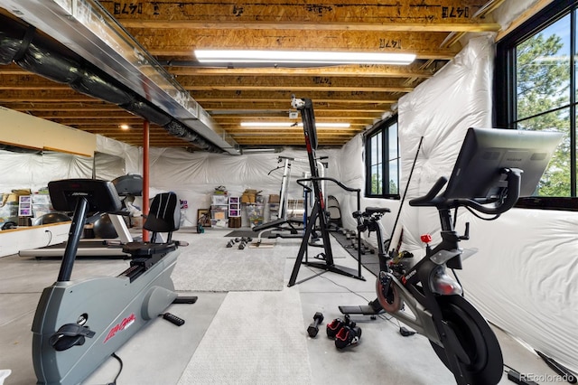 view of workout room