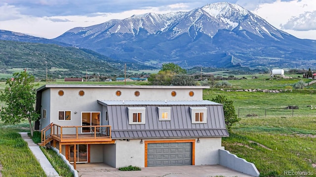 exterior space with a rural view