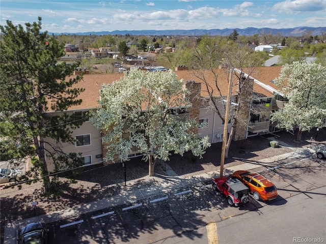 381 S Ames St Unit E305, Lakewood, CO 80226 - aerial view with a mountain view and a residential view