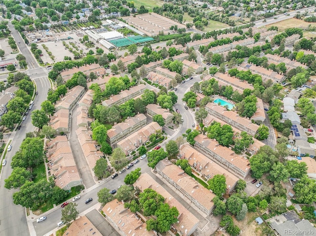 2021 S Hannibal Way Unit F, Aurora, CO 80013 - drone / aerial view