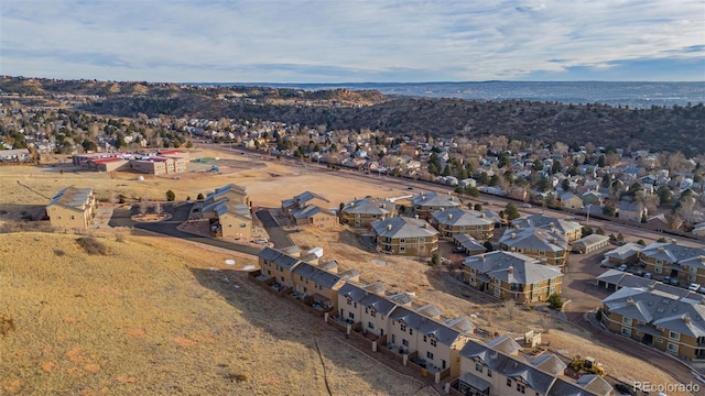 bird's eye view featuring a residential view