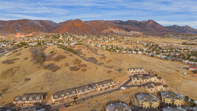 view of mountain feature featuring a residential view