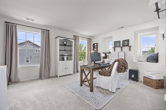 3535 Raintree Ln, Dacono, CO 80514 - office area featuring light colored carpet and baseboards