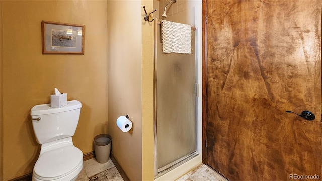 96 County Road 7, Fairplay, CO 80440 - full bathroom with a stall shower and toilet