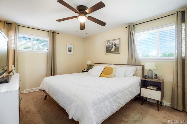 2964 S Akron St, Denver, CO 80231 - carpeted bedroom featuring baseboards and a ceiling fan