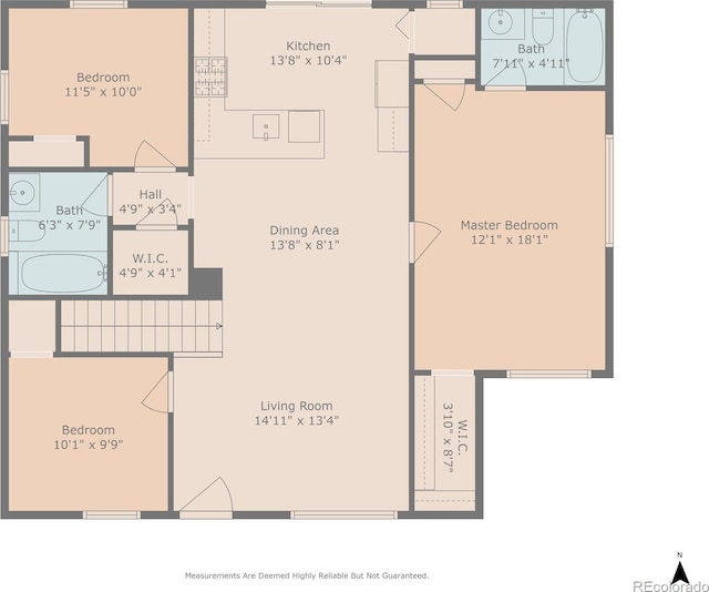 2964 S Akron St, Denver, CO 80231 - floor plan / room layout