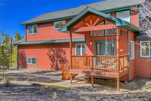 398 Mountain View Dr, Black Hawk, CO 80422 - back of house featuring a deck