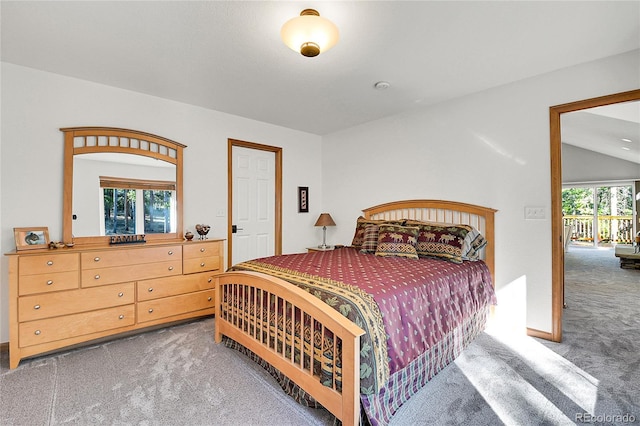398 Mountain View Dr, Black Hawk, CO 80422 - bedroom featuring carpet flooring and lofted ceiling