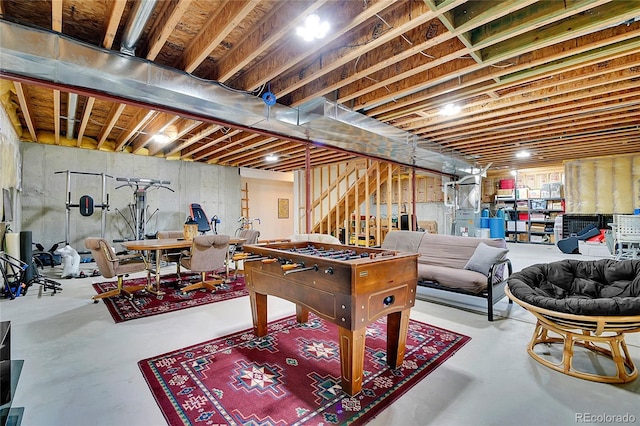 398 Mountain View Dr, Black Hawk, CO 80422 - unfinished below grade area featuring stairway