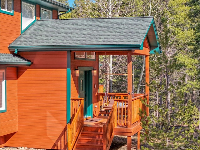 398 Mountain View Dr, Black Hawk, CO 80422 - view of wooden terrace