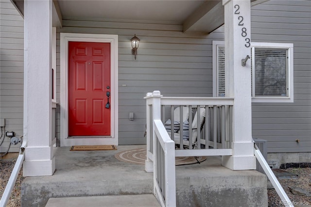 view of entrance to property