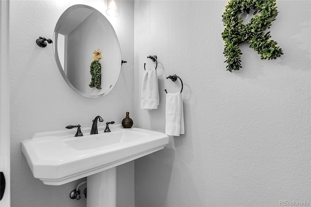 bathroom with a sink