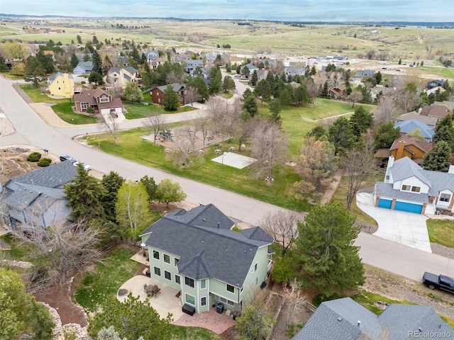 drone / aerial view featuring a residential view