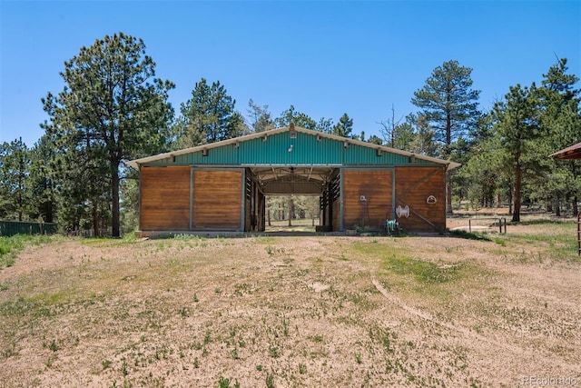 exterior space featuring an outdoor structure