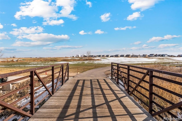 view of community featuring a rural view