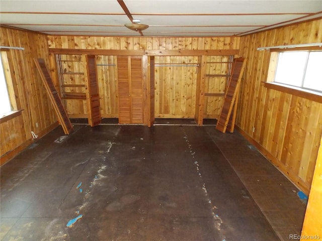 222 S Fairview St, Woodland Park, CO 80863 - miscellaneous room featuring wood walls