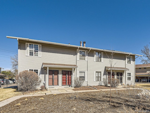 view of rear view of property