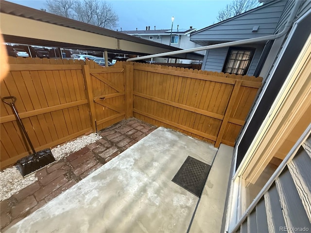 exterior space with fence